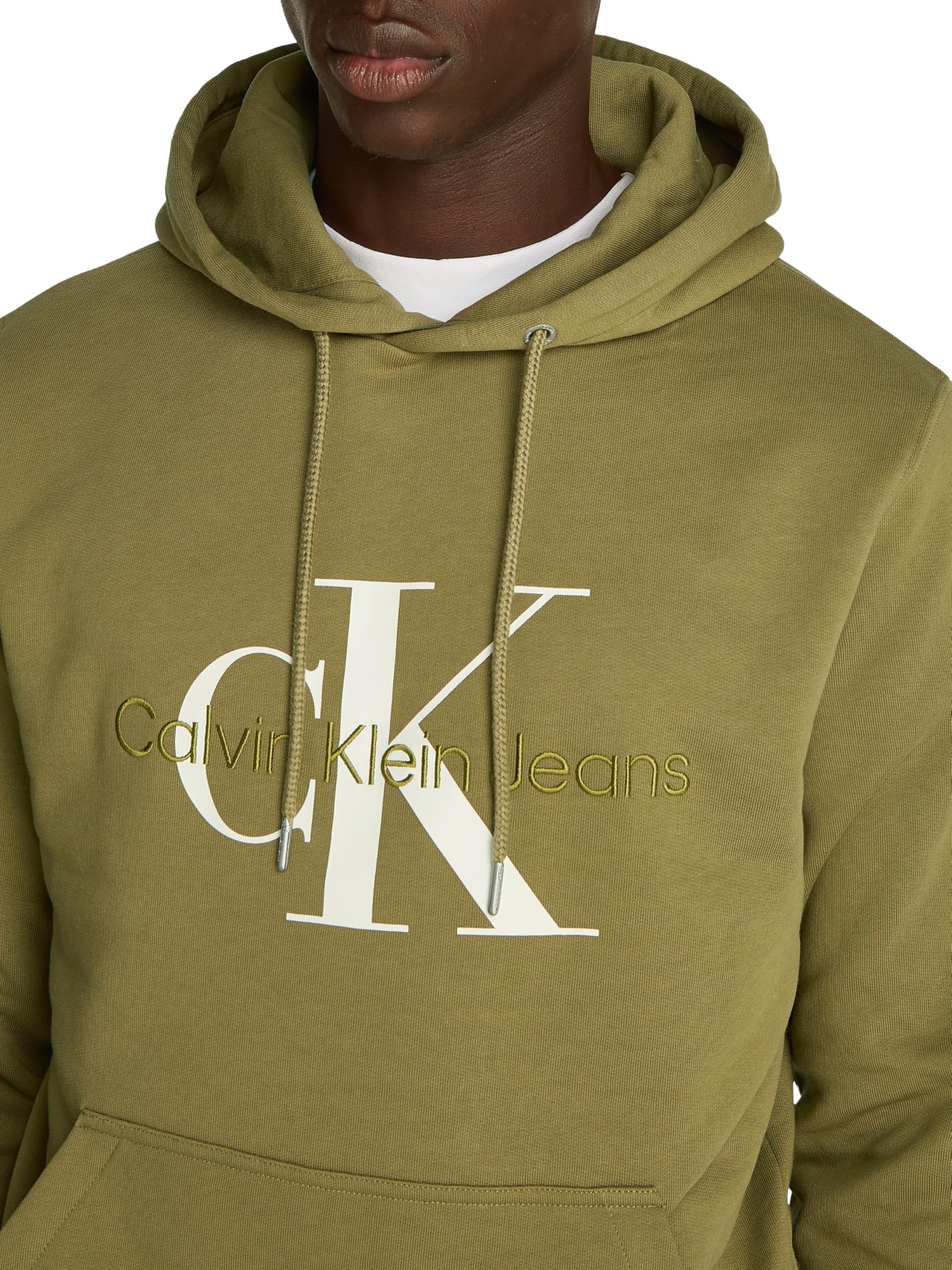 Calvin Klein Jeans Seasonal Monologo Regular Hoodie Felpa con Cappuccio Uomo
