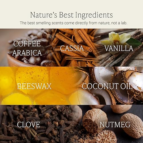 Miniatura 9 de Fontana Candle Company - Vela sin perfume de cera de abejas y aceite de coco de 9 onzas, mecha de madera, no tóxica, largo tiempo de combustión,