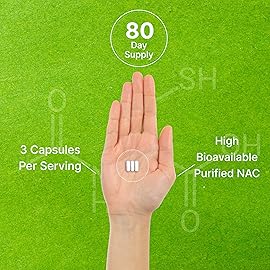DEAL SUPPLEMENT NAC Supplement (N-Acetyl Cysteine) 1,000mg Per Serving with Reduced Glutathione, 240 Capsules - Antioxidant Support for Immune Health, Lung, & Liver Function