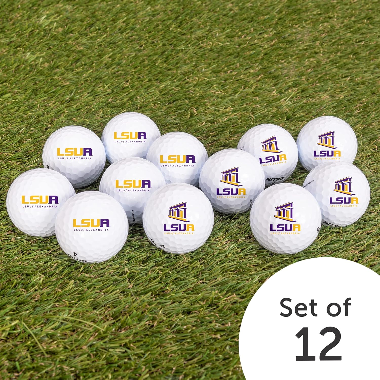 Desert Cactus Louisiana State University Alexandria Golf Balls 12 Pack – LSUA Generals Full Color Dozen – Officially Licensed Sport Team Accessory