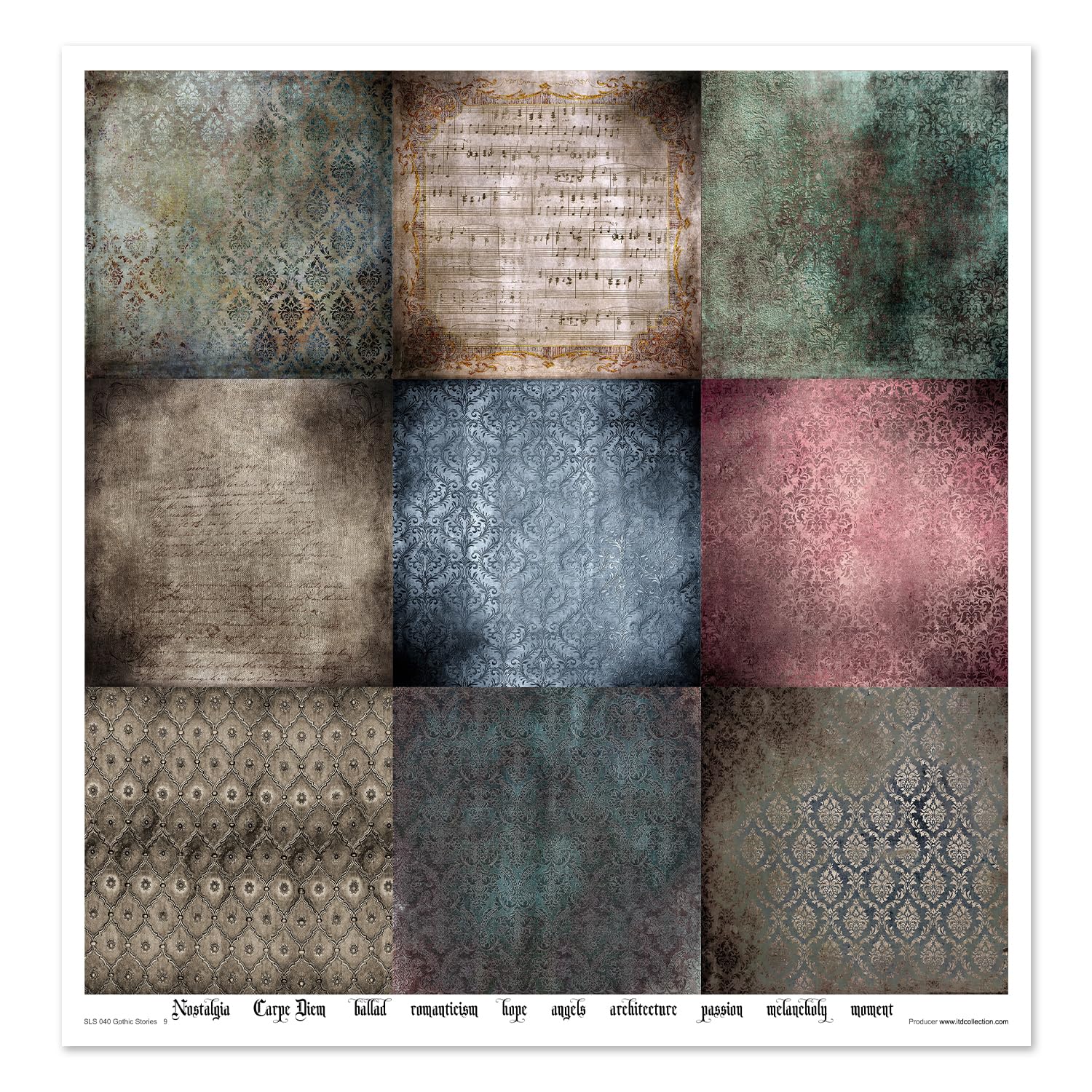 ティーズ ページ30 ITD Collection Zestaw do scrapbookingu, 30 x 32 cm, papier