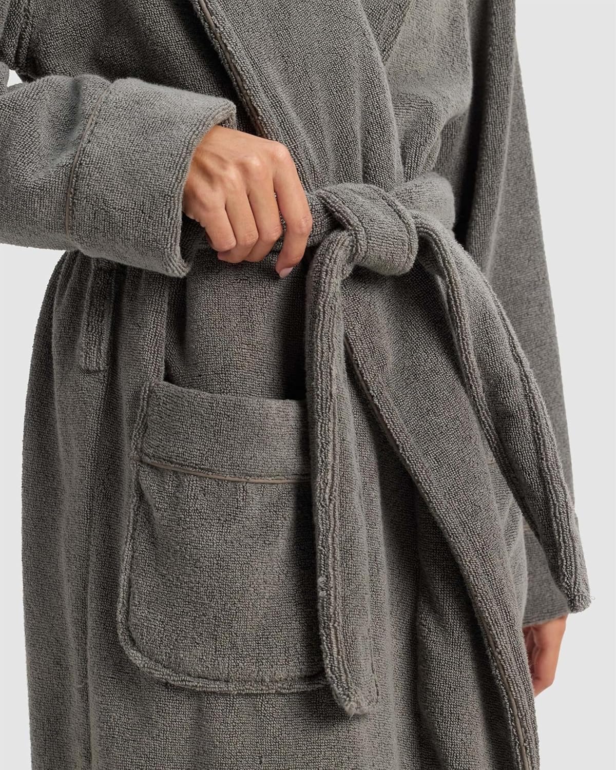 Cozy Earth Luxe Bath Robe - Luxury Robe for Women and Men, 60% Cotton & 40% Viscose from Bamboo - Image 6