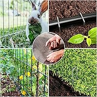 Vista 4 de HongWay Paquete de 240 grapas de paisaje de 15 cm, estacas de jardín galvanizadas para carpas, estacas resistentes calibre 11, alfileres de tela