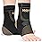JIUFENTIAN Copper Ankle Brace for Achilles Tendonitis Women and Men (2 pack) - Breathable Ankle Support Brace for Sprained, Sprain,Sports Injury Recovery,Copper Infused- Foot Pain Relief (Medium)