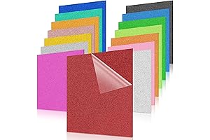 Fabbay 15Pcs Glitter Acrylic Sheets