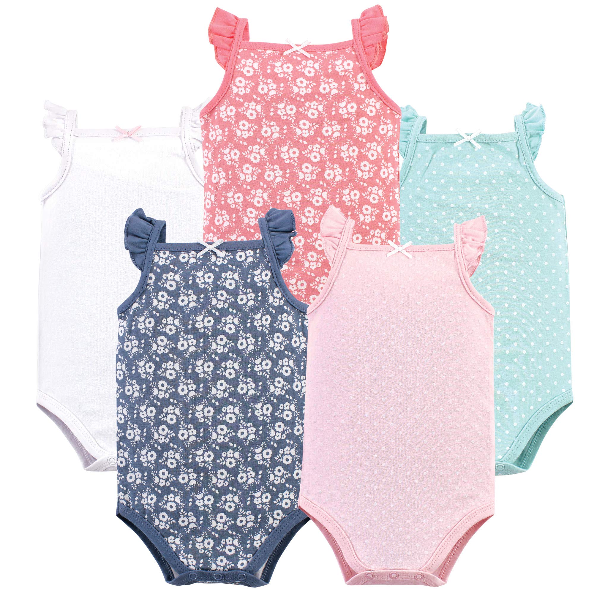 Hudson Baby Unisex Baby Cotton Sleeveless Bodysuits