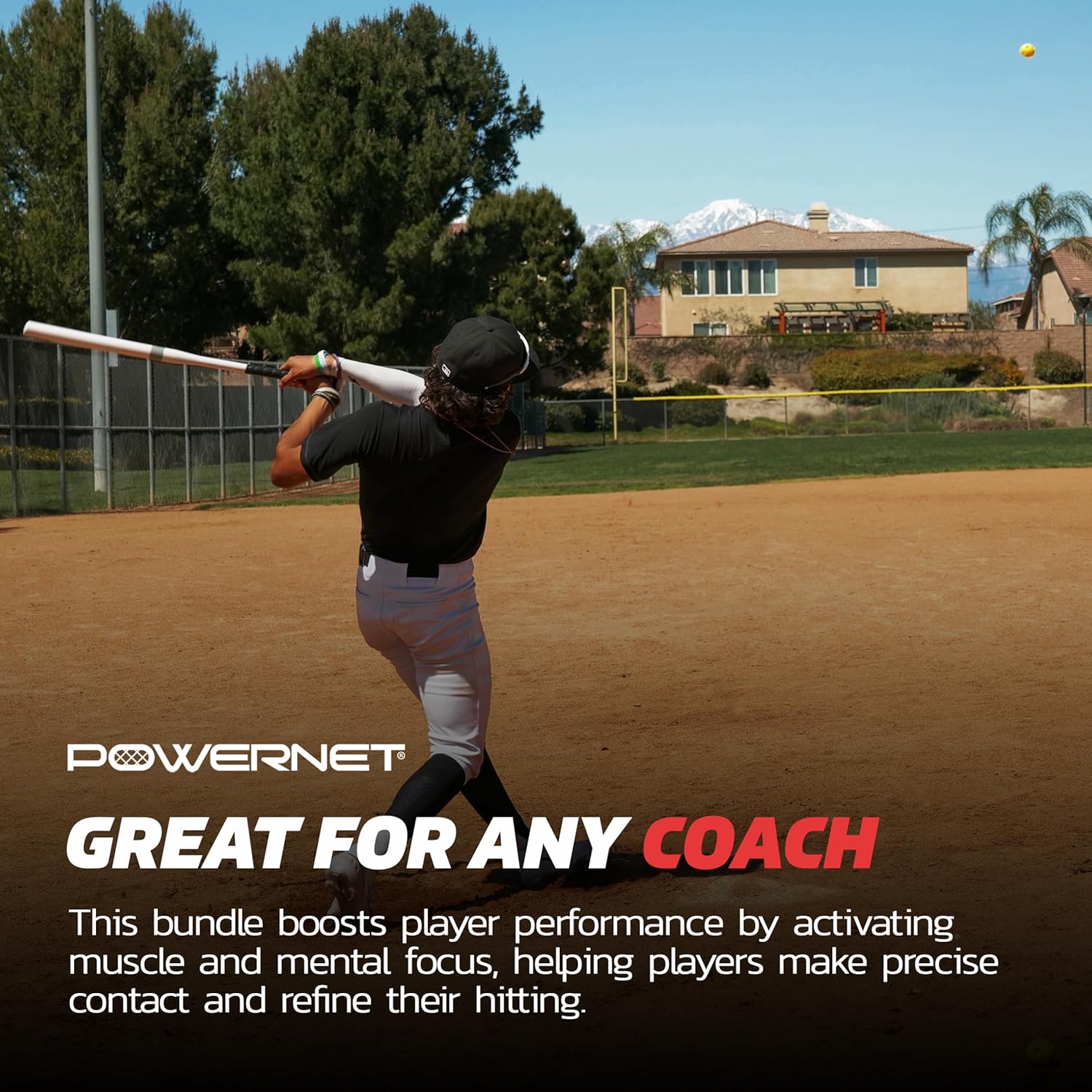 PowerNet Overload and Underload Training Bats, Rapid Stick or Overload Bat, Slim Barrel Design, Build Hand-Eye Coordination