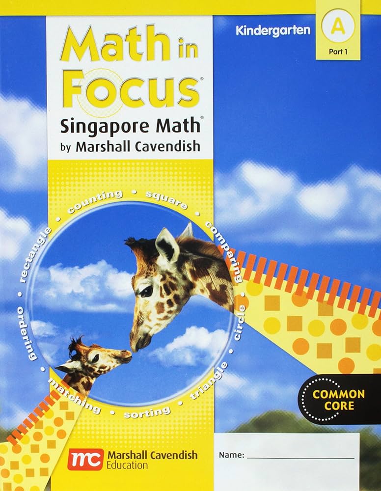 Student Edition, Book A Part 1 Grade K 2012 (Math in Focus