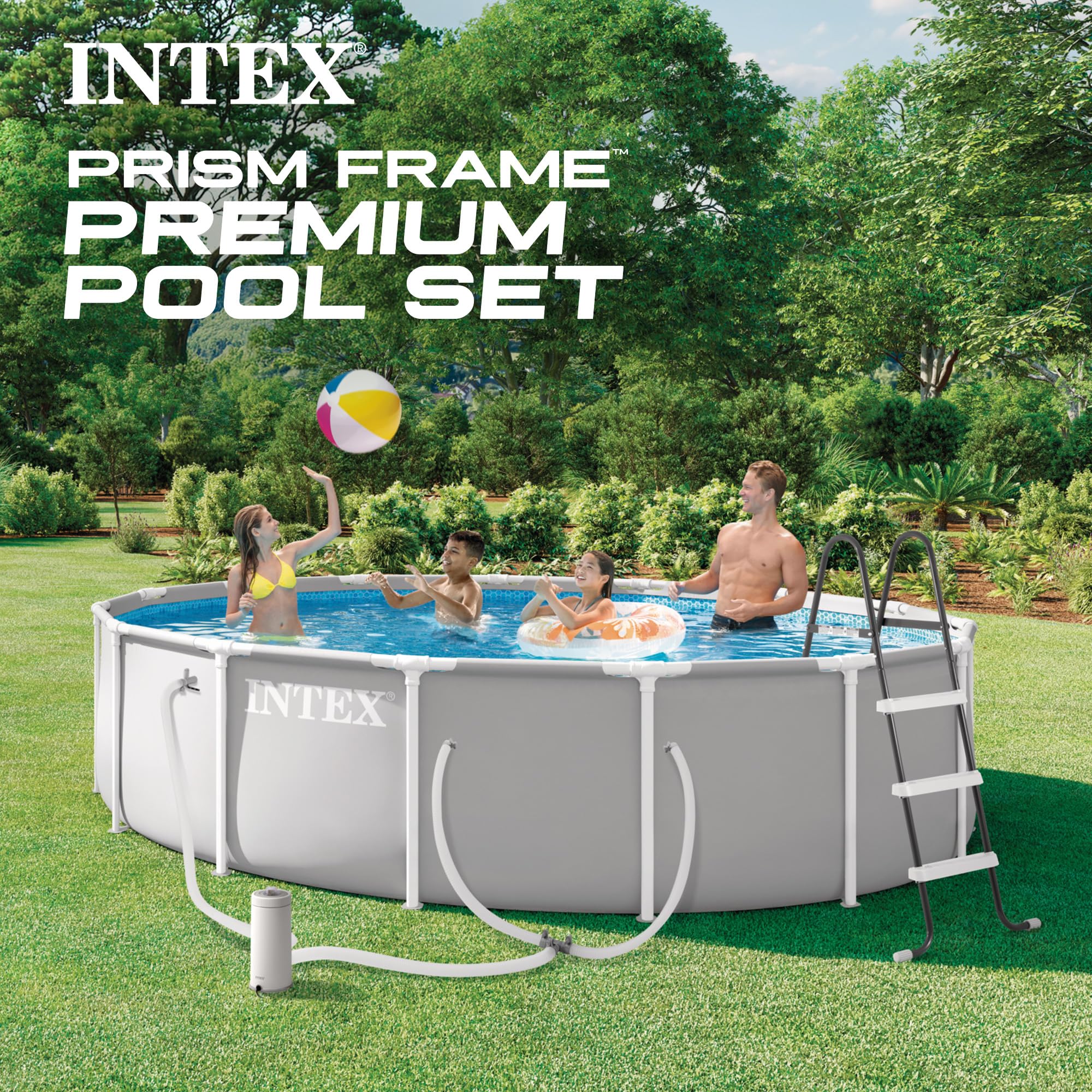 Amazon.com: INTEX 26723EP 15Ft X 42In Prism Frame Premium Above