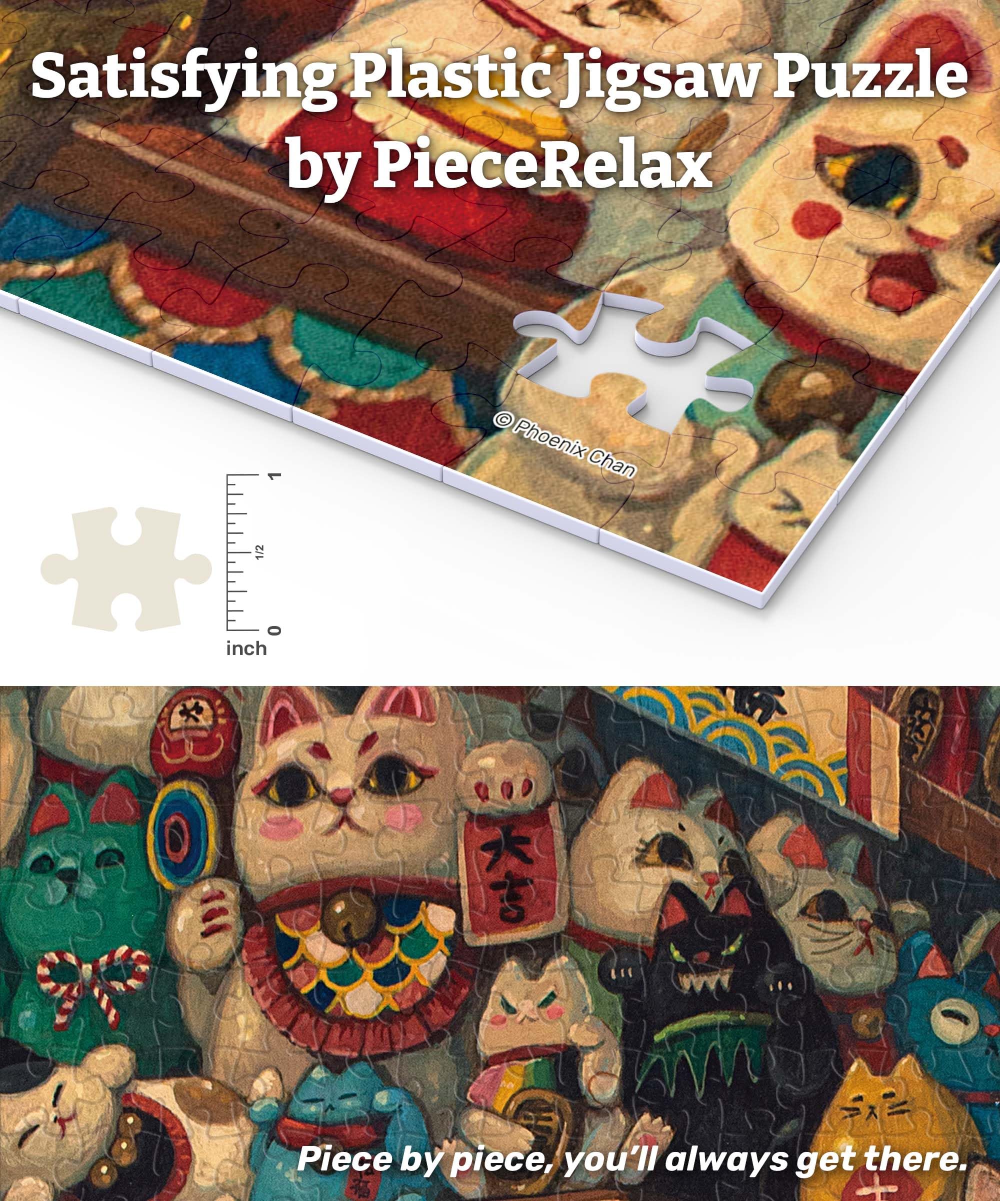 Amazon.com: PieceRelax PieceClicks Plastic Jigsaw Puzzle for