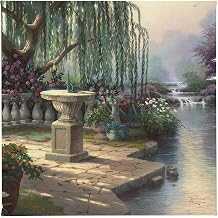 Thomas Kinkade Hour of Prayer 14 x 14 Gallery Wrapped Canvas