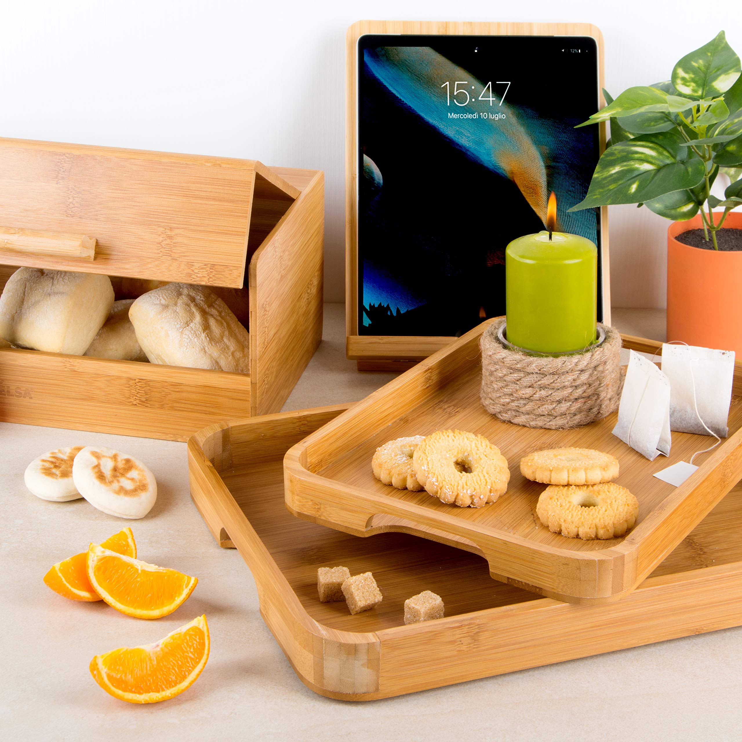 Portapranzo In Bambù E Alluminio 750ml Con Incisione Personalizzata - Regalo Ideale Per Adulti E Bambini