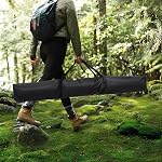 SUNCREAT Black Extra Large Hammock Storage Bag - 58''L x 9''W - Portable Steel Hammock Stand Carrying Bag with Zipper Closure