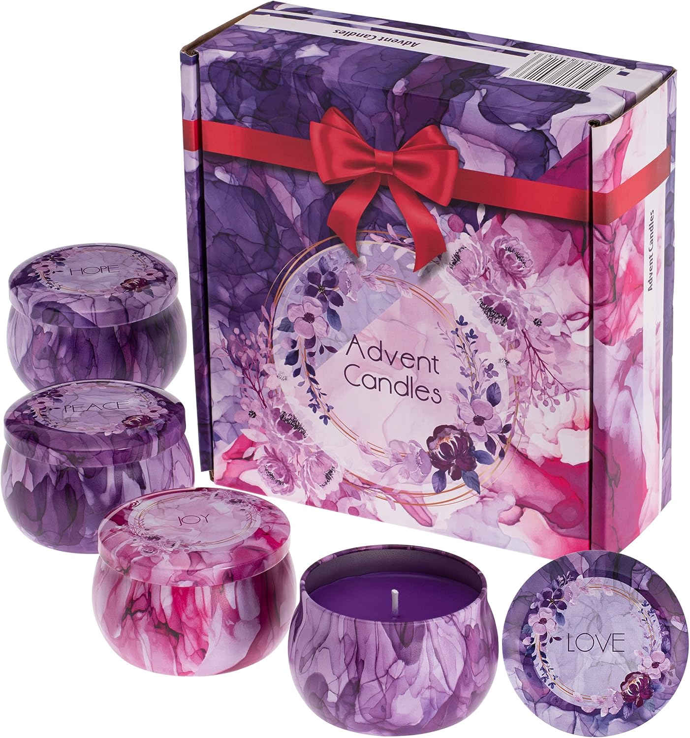 Advent Candles Set of 4 Advent Gifts Advent Gift Candle