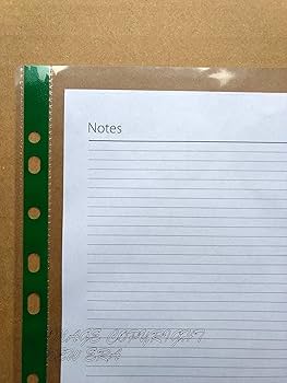 100 Clear Plastic A4 Poly Punched Pockets Strong Filing Wallet Sleeves Protector | UK