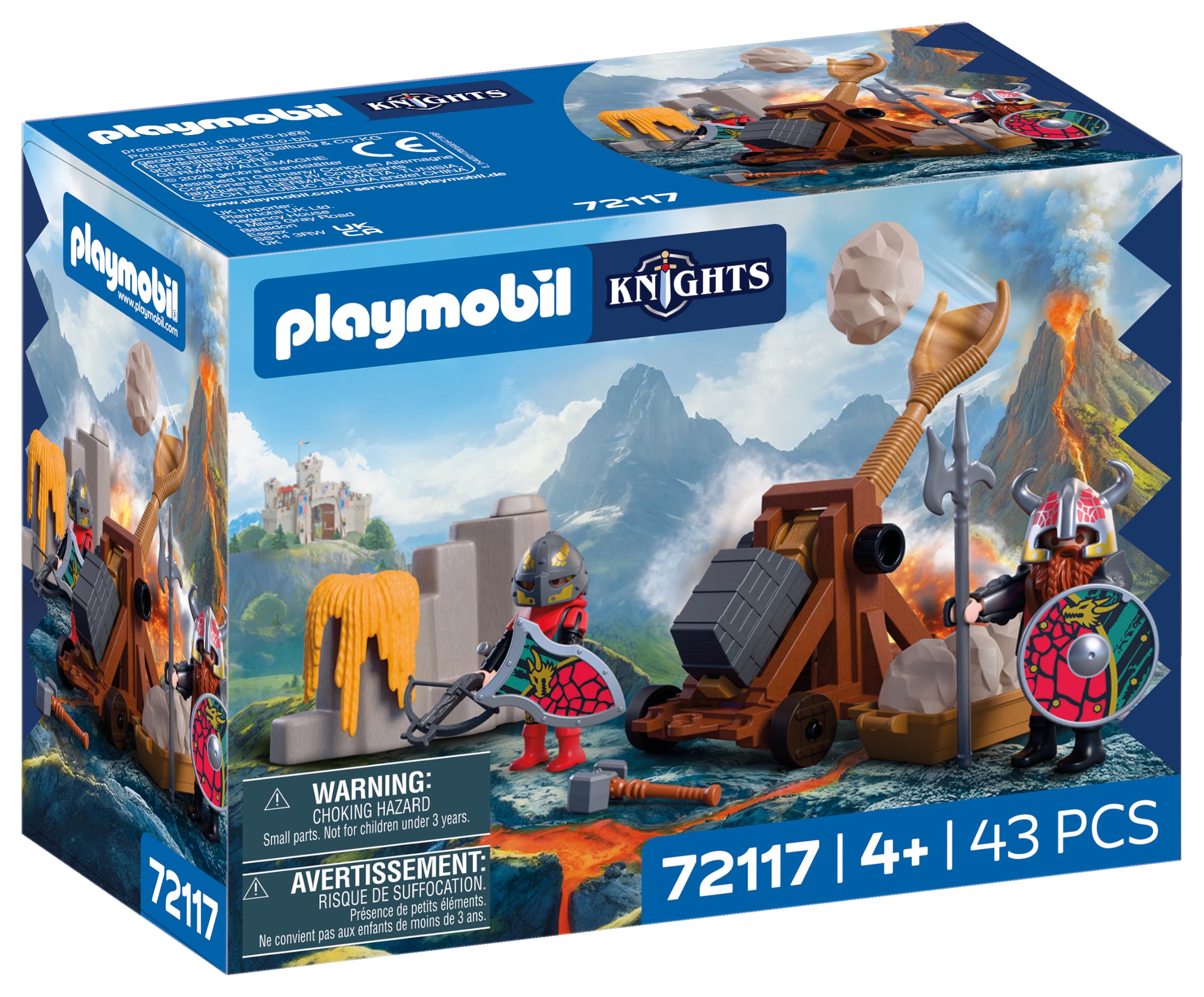 Playmobil | Knights | Dragon Knight Catapult | Stone Catapult with Firing Function and Ro…