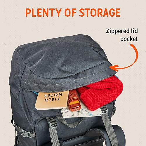 Miniatura 5 de Kelty Asher Pack, capacidad de 35-85 litros, senderismo, mochilero, paquete de viaje, compatible con hidratación, modelo 2022, BelugaStormy Blue,