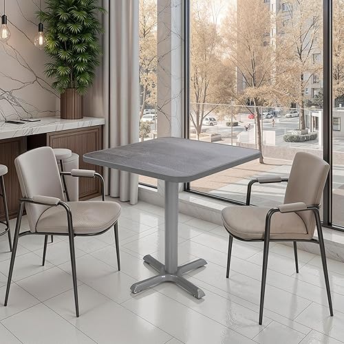 Miniatura 15 de Factory Direct Partners 13376-282 Mesa cuadrada de café bistró de 30 x 30 pulgadas; moderna mesa de comedor, café, mesa de cóctel para espacios