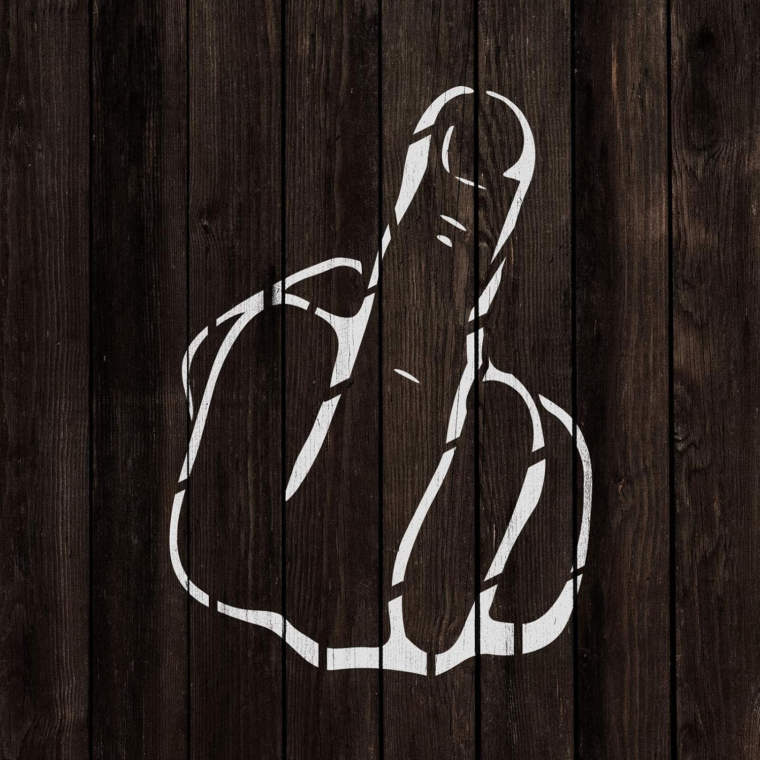 F U Stencil - Middle Finger Print, Swear Word Stencil