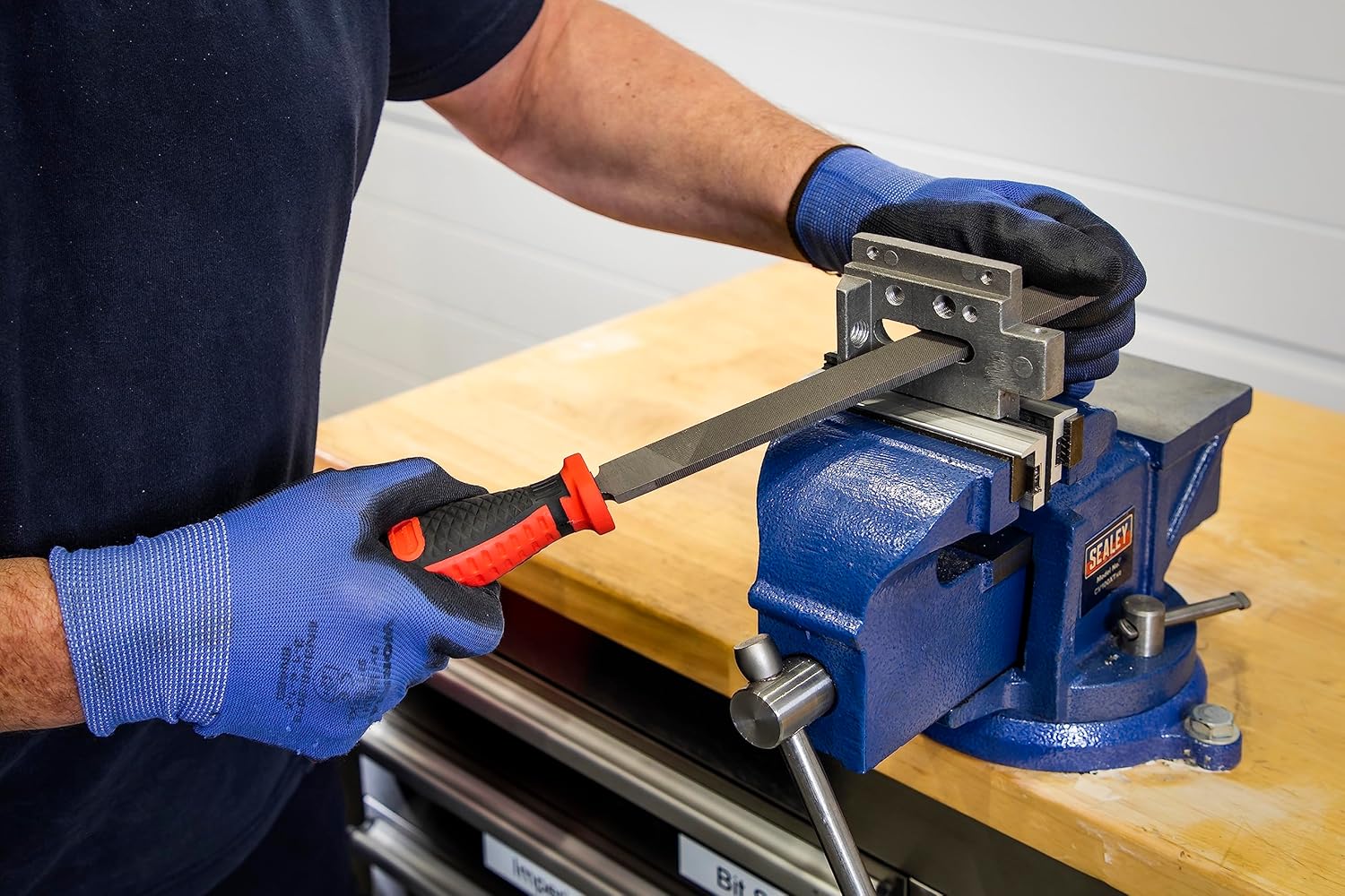 SEALEY AK5865 Smooth Cut Flat Engineer's File 200mm