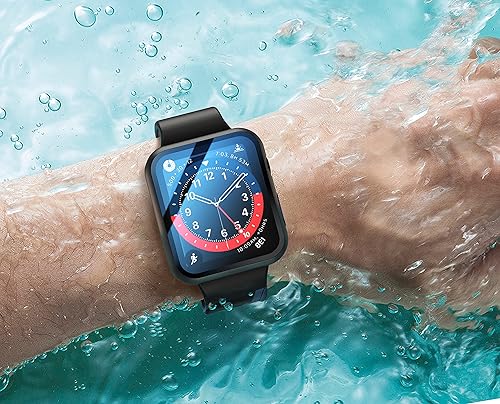 Miniatura 193 de Misxi [Paquete de 2] - Funda impermeable con botón para Apple Watch Series 6, SE, Series 5, Series 4 de 40 mm, funda protectora anticaídas de 1