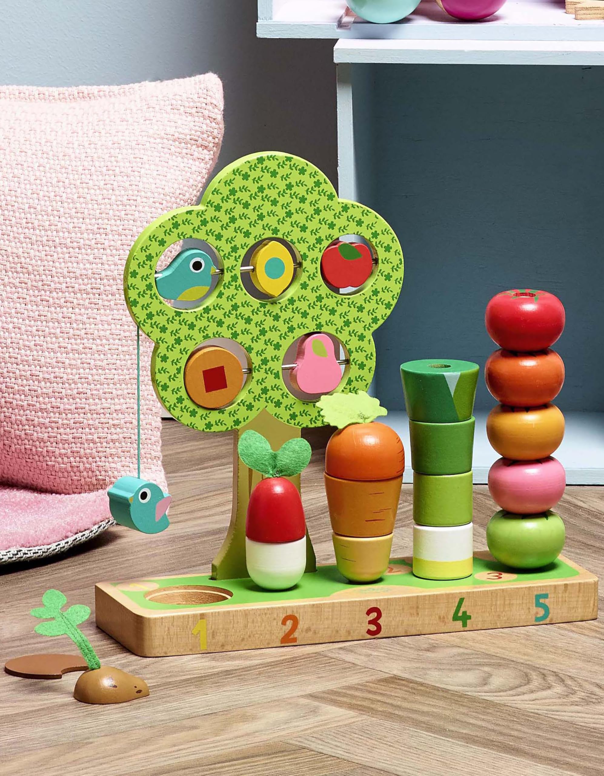 VILAC - Jouet en bois -Jeux d'éveil - Apprendre à compter et découvrir les formes basiques - 2469