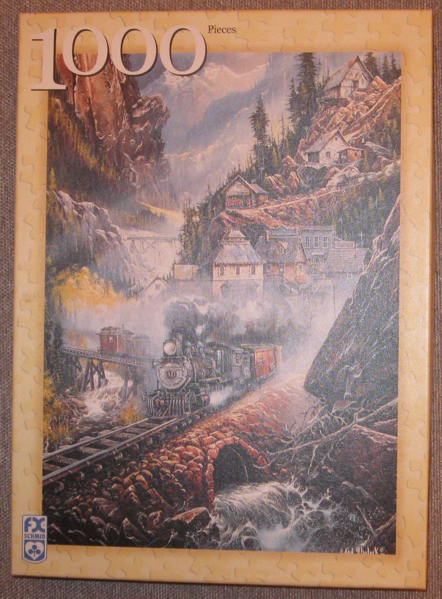 Silver Belle Run 1000 Piece Jigsaw Puzzle featuring the art of Ted Blaylock by FX Schmid