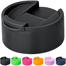 Flip Lid for Hydro Flask Wide Mouth, Replacement Lid for Hydroflask 12-64 oz,Simple Modern, Takeya, Iron Flask and Other Wide Mouth Bottle Black