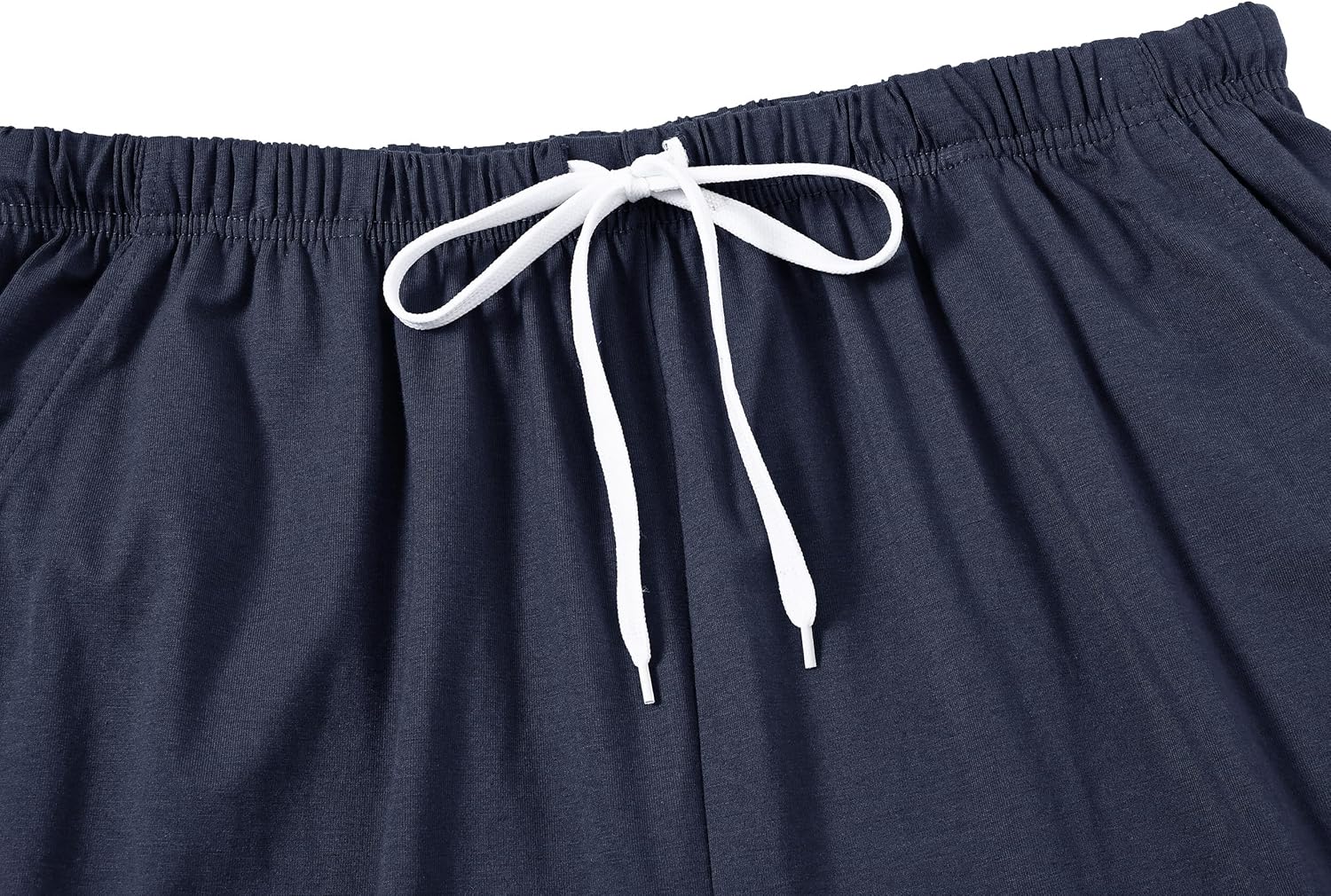 MoFiz Mens Cotton Pajamas Set Sleepwear Shorts Soft Summer Button Down Pjs Set 2 Piece Loungewear with Pockets S-3Xl - Image 7