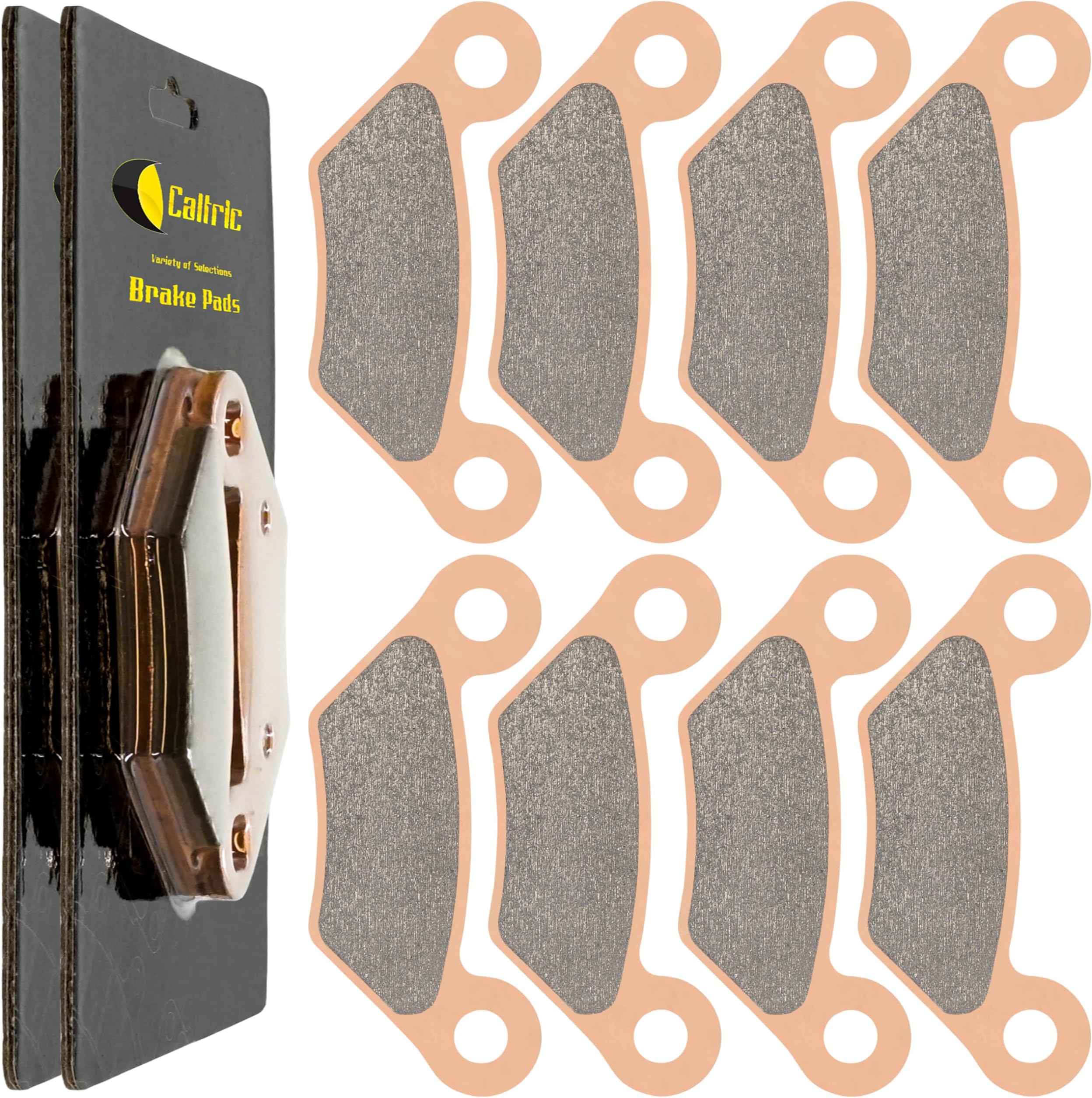 Caltric 4 Front Rear Brake Pad Compatible With John Deere Xuv Gator 620I Gas/Xuv Gator 850D Diesel