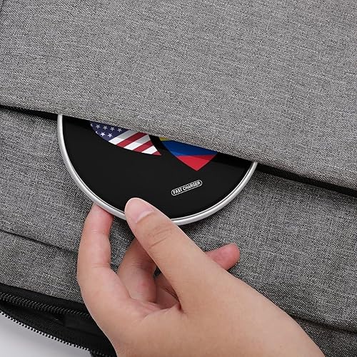 Miniatura 4 de Almohadilla de carga inalámbrica con bandera de Estados Unidos de Colombia de 10 W, almohadilla de carga rápida compatible con iPhone 15, 14, 13, 12