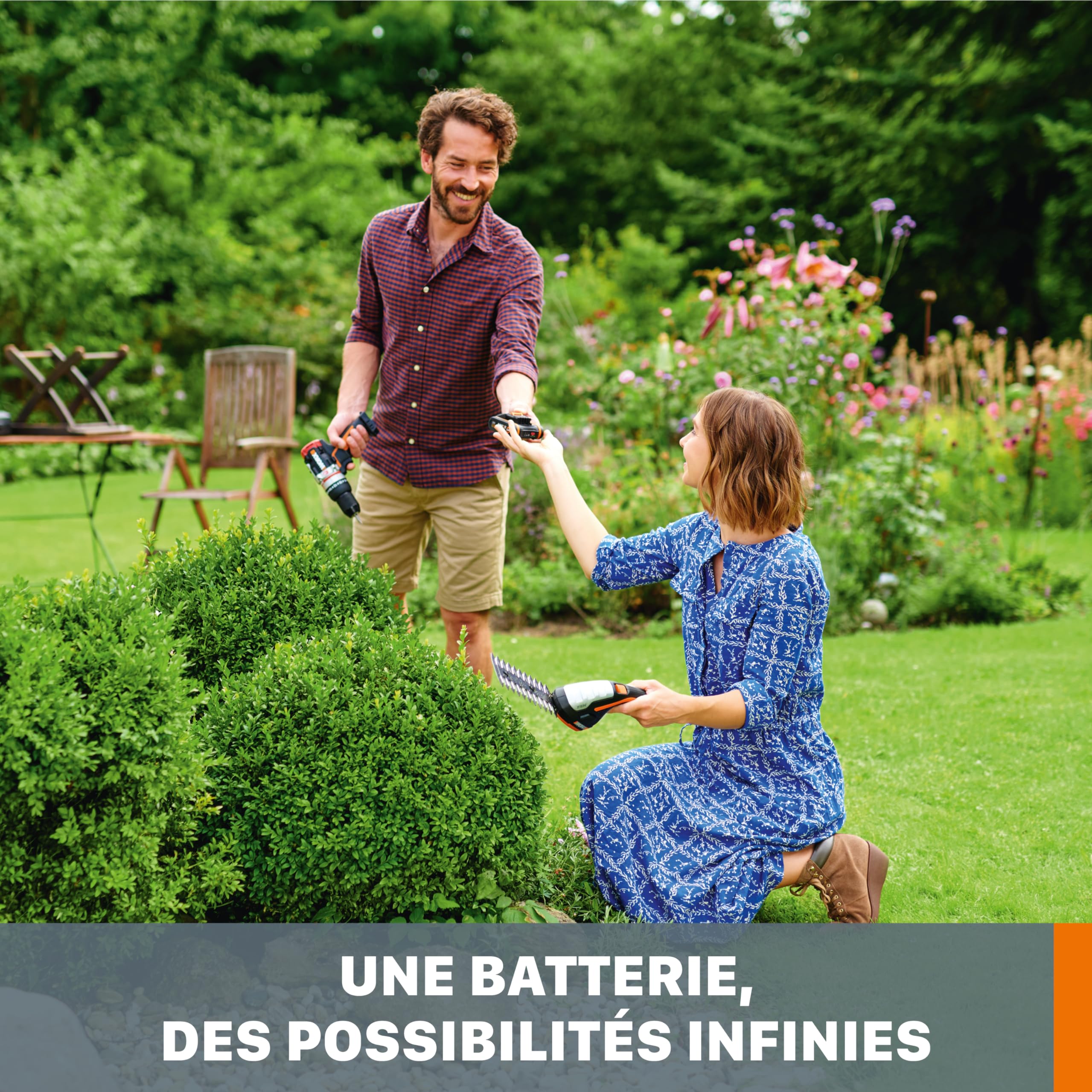 Worx WA3644 Batterie Lithium-Ion 20V 4Ah PowerShare Pro Haute Performance Longue Durée