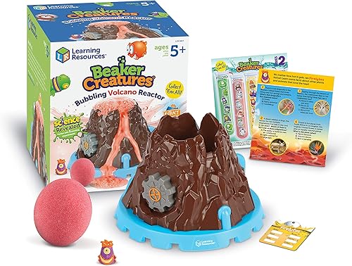 Miniatura 1 de Learning Resources Beaker Creatures Bubbling Volcano Reactor - Kits de ciencia para niños de 5 años en adelante, juguetes STEM para niños,