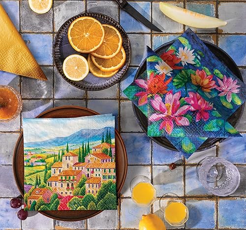 Miniatura 8 de Servilletas florales CHARMING BLOSSOM 40 servilletas de papel para el almuerzo, servilletas decorativas, servilletas de papel de decoupage,