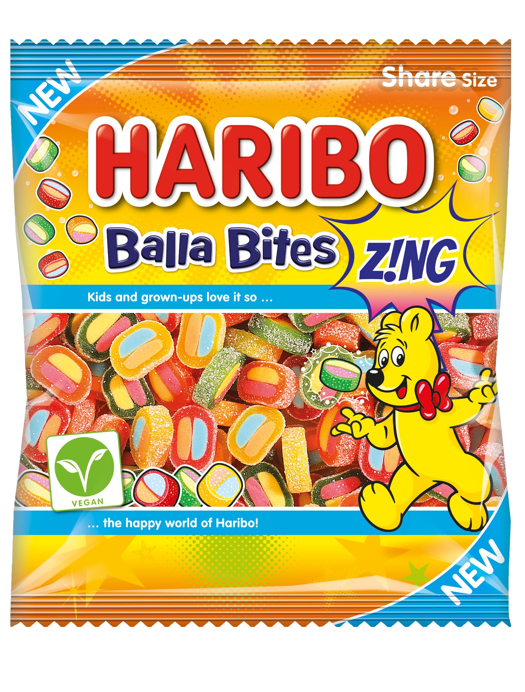 Balla Bites Zing Share Bag 140G Haribo