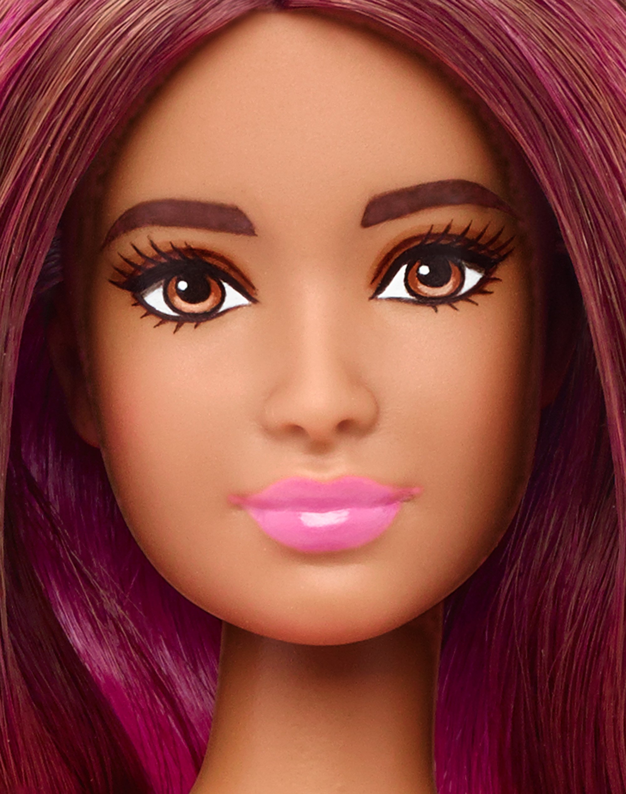 Barbie Fashionista lalka w kolorze różowym i niebieskim śpioszki do lodów