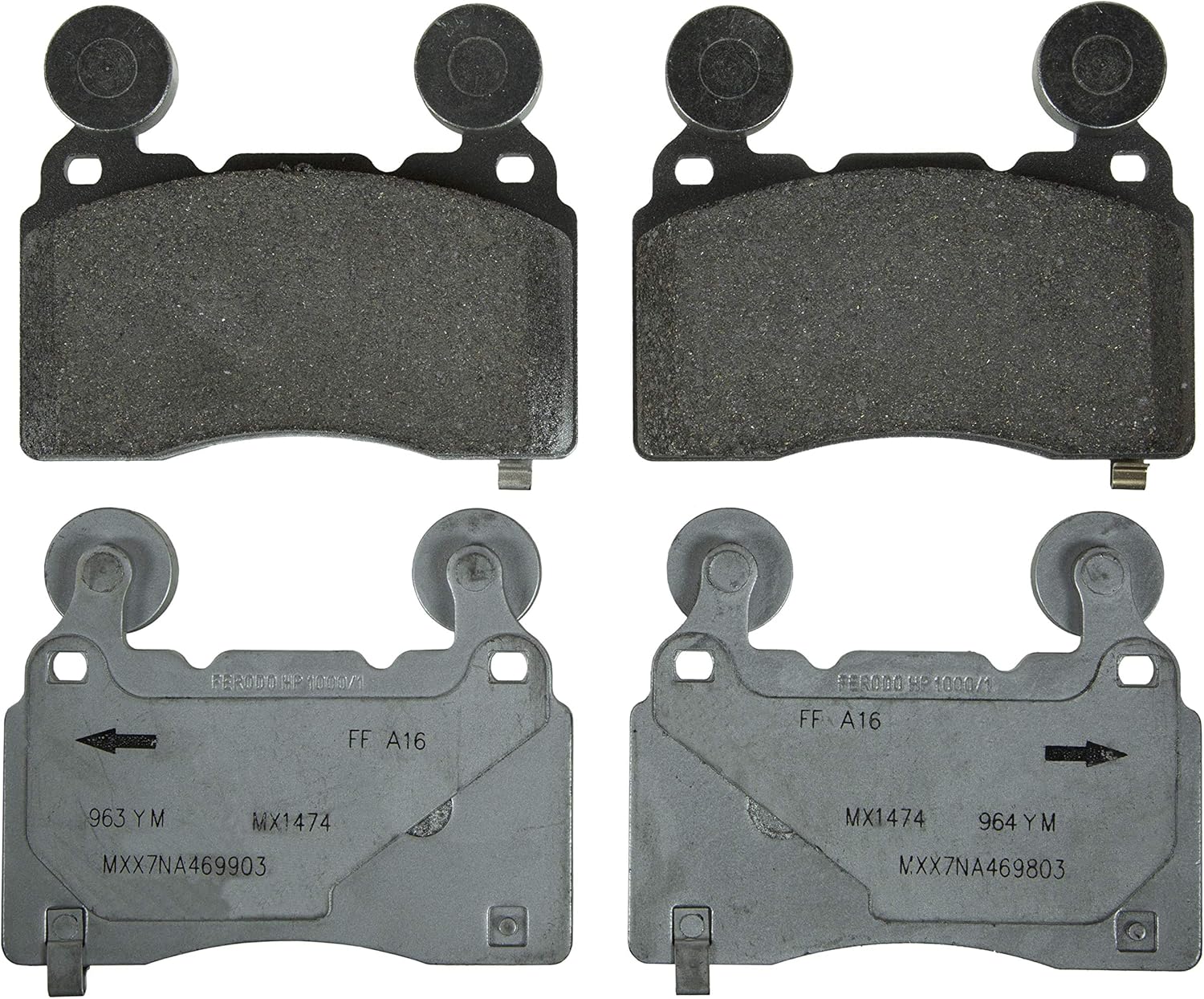 Wagner Brake ThermoQuiet MX1474 Semi-Metallic Disc Brake Pad Set
