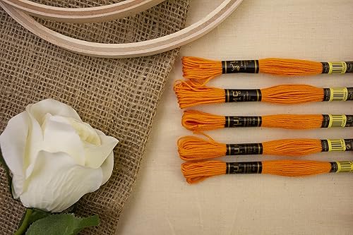 Miniatura 78 de Paquete de 12 hilos de bordado de alta calidad, madejas de 100% algodón egipcio de alta calidad, hilo de bordado de punto de cruz, algodón trenzado