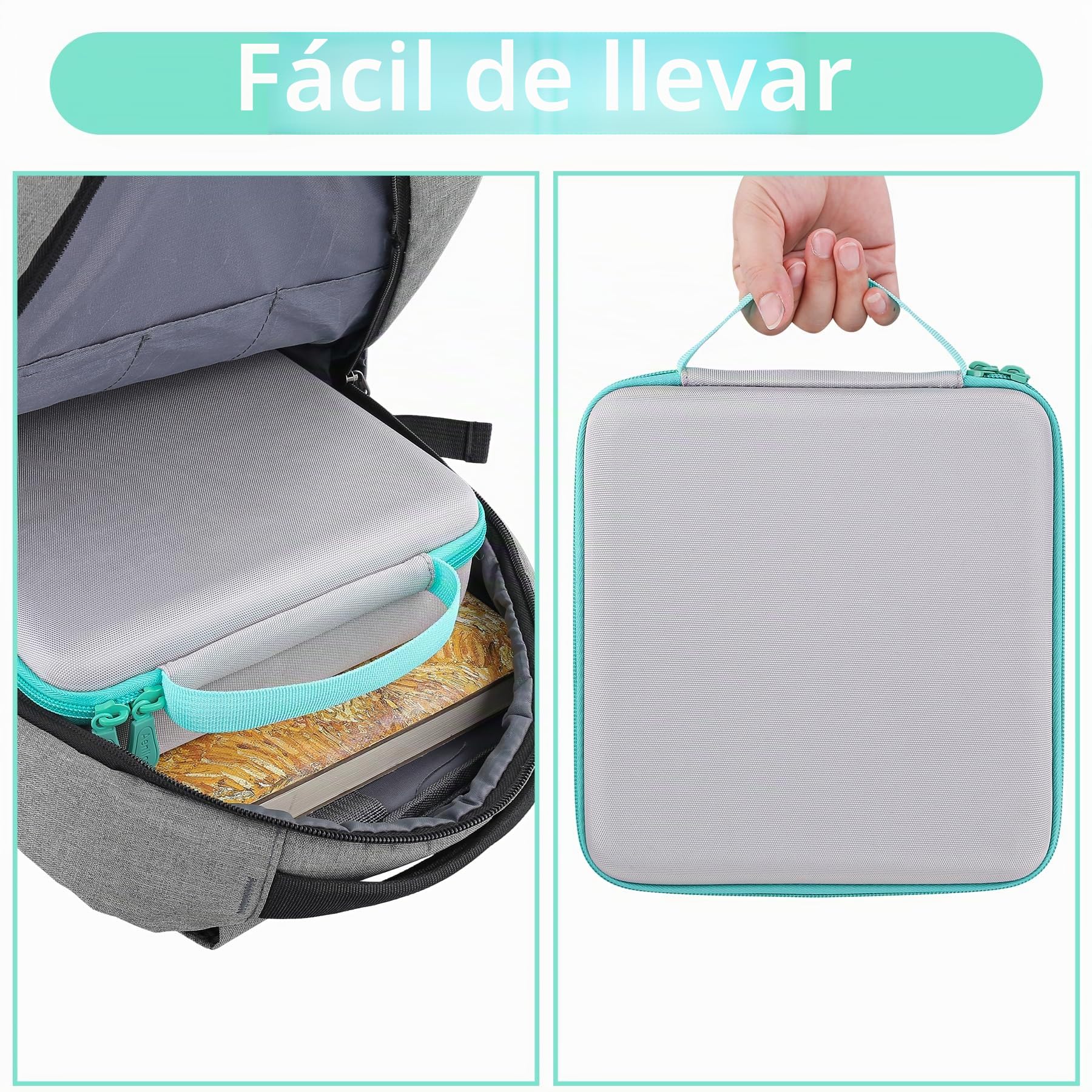 Aenllosi Funda de Transporte Rígida Compatible con TIMIO Juguete Audio Interactivo Educativo,La Bolsa de Malla Puede Contener el TIMIO 5 Discos - No Incluye Reproductor TIMIO(Solo Funda)
