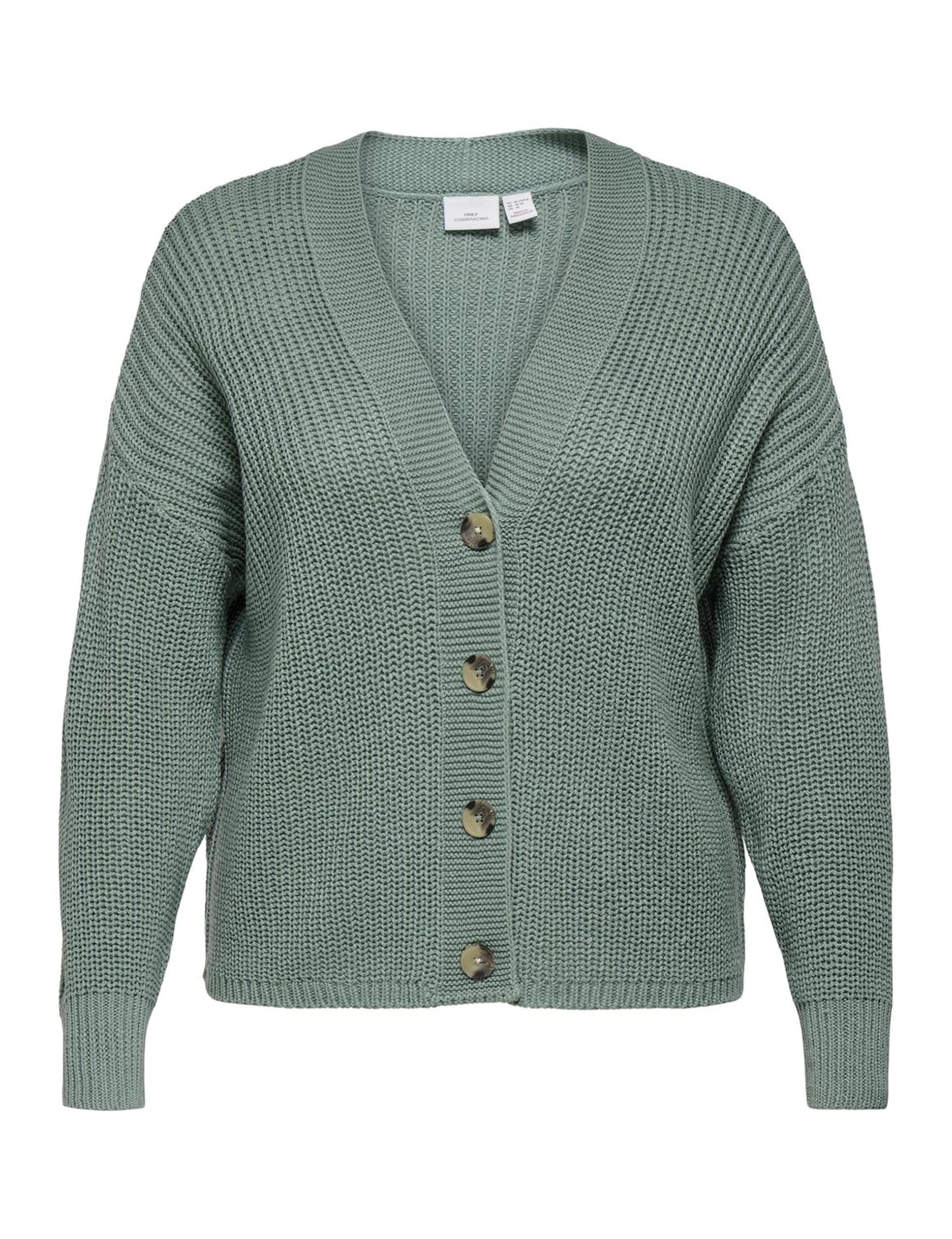 ONLY Carmakoma Carcarol Nice L/S KNT Noos Cardigan, Chinois Green, XL