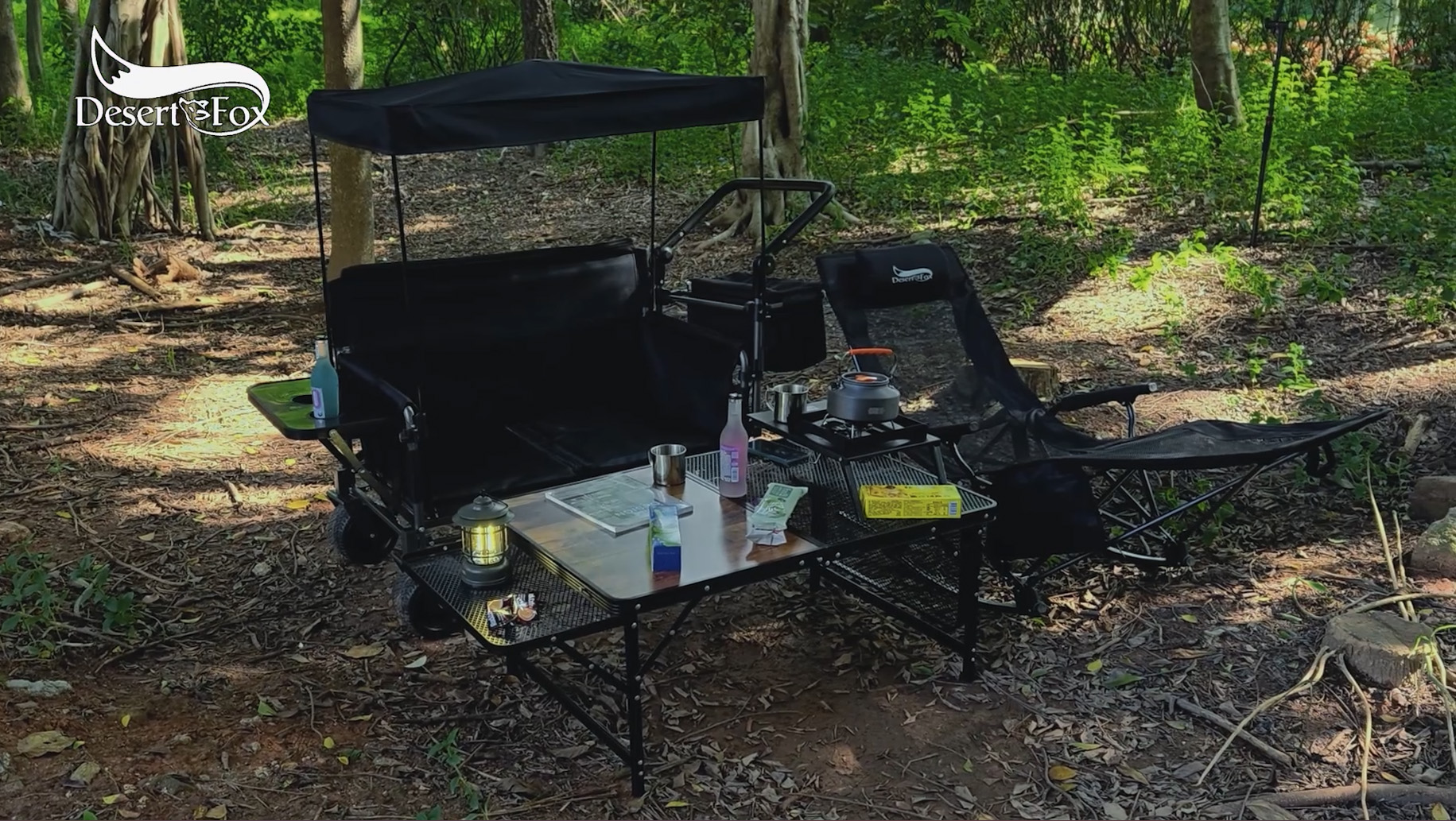 Amazon | DesertFox キャリーワゴン キャリーカート 【10CM極太タイヤ