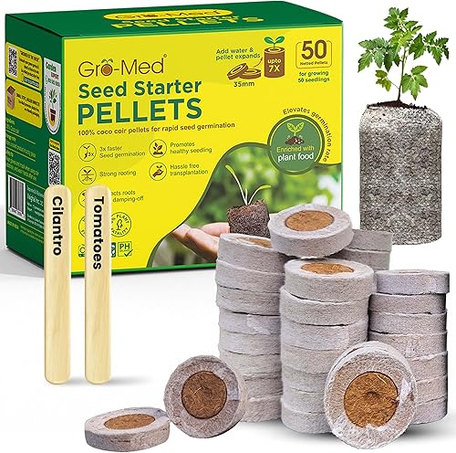 Miniatura 9 de Gro-Med Bloque de coco orgánico - Ladrillo de coco comprimido enriquecido con alimentos vegetales con bajo equilibrio de EC y pH - Alta expansión