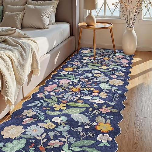 Miniatura 544 de Alfombra lavable para pasillo y de cocina, alfombra de entrada, vintage, suave para el suelo, alfombra antideslizante para interiores, para baño