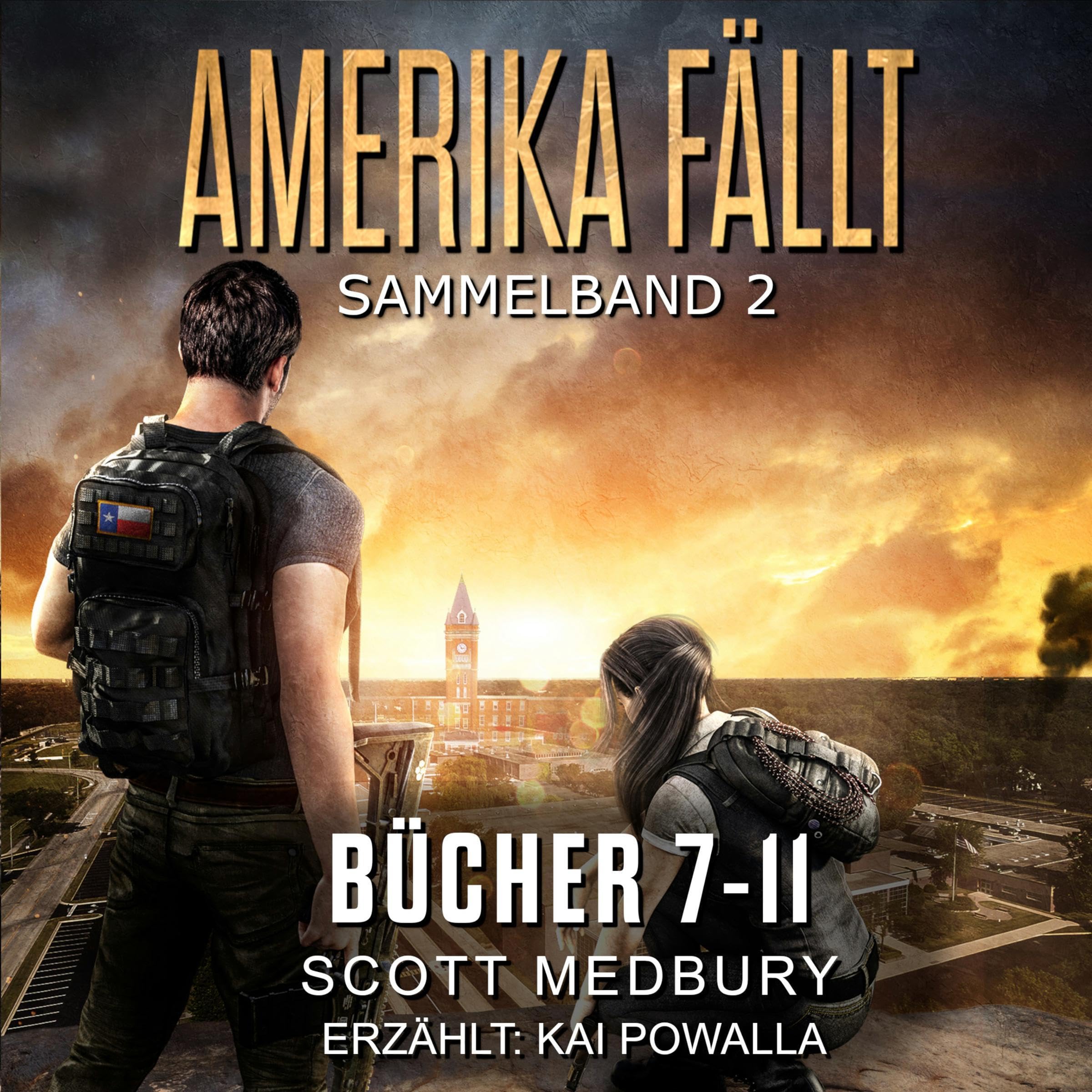 Cover art for Amerika fällt Sammelband: Bücher 7-11 [America Falls Anthology: Books 7-11]