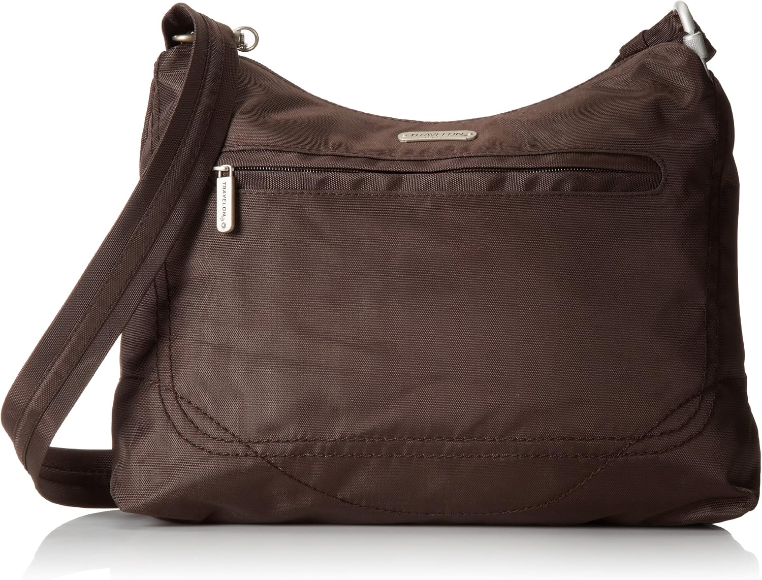 Travelon Anti-Theft Classic Hobo Bag, Chocolate, One Size