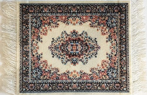 Miniatura 4 de Juego de 4 posavasos de mesa estilo alfombra turca, accesorios absorbentes de cocina y comedor, protección contra derrames y goteo, rectangulares