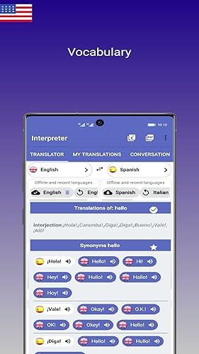 O tradutor intérprete para tradução e dicionário