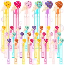 EYxsaxenk Ice Cream Bubbles Stick Party Favor - 24Pcs Sweet Summer 6 Color Mini Bubble Wand Bulk Colorful Bubbles Maker Toy for Birthday Gift Student Reward Camp Summer Holiday Beach Pool Party Favors