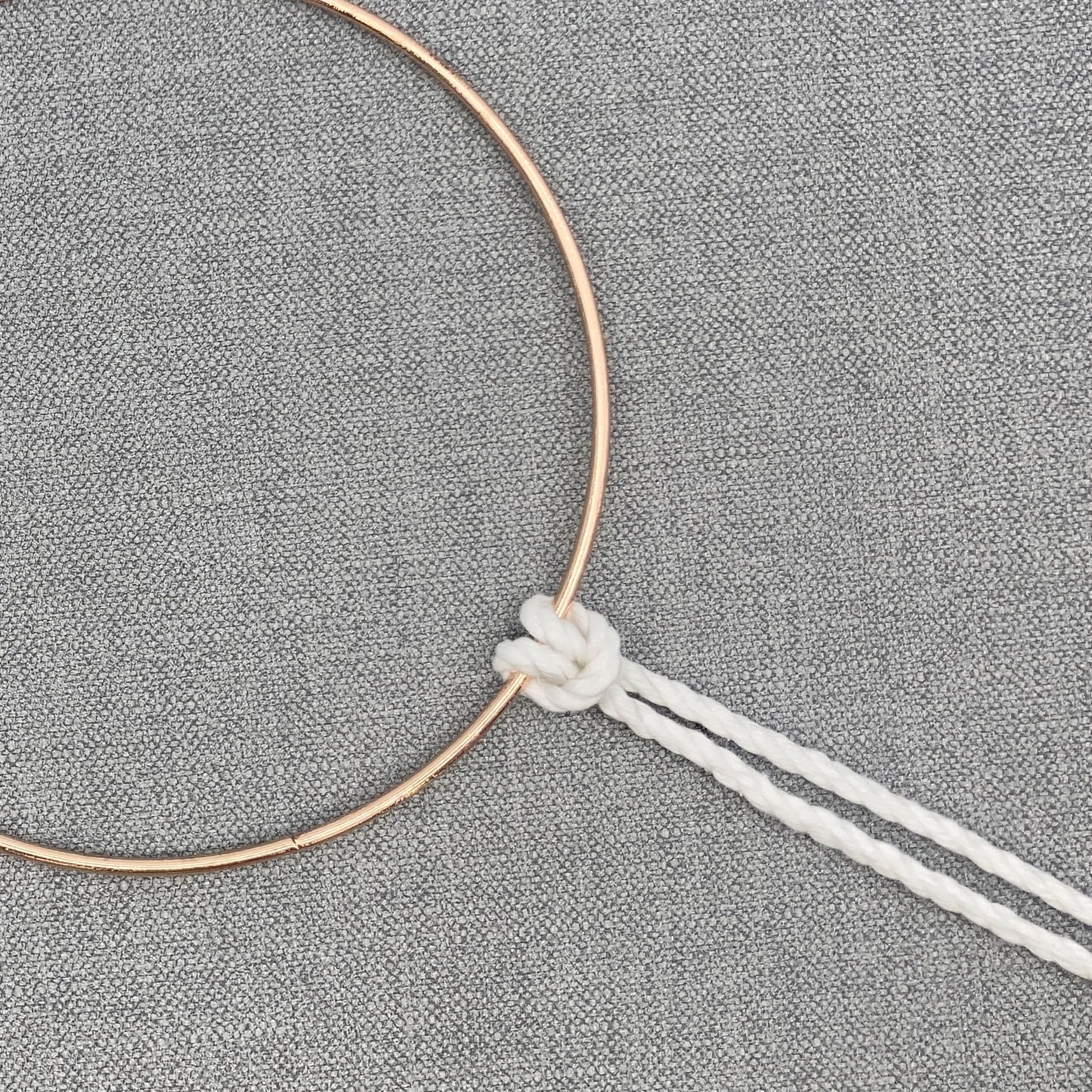 Bergin & Bath Macrame Kit - Mandala Wreath - Gold. Make a Rustic wall Hanging for Christmas. A Great Crafty Gift idea - Image 4