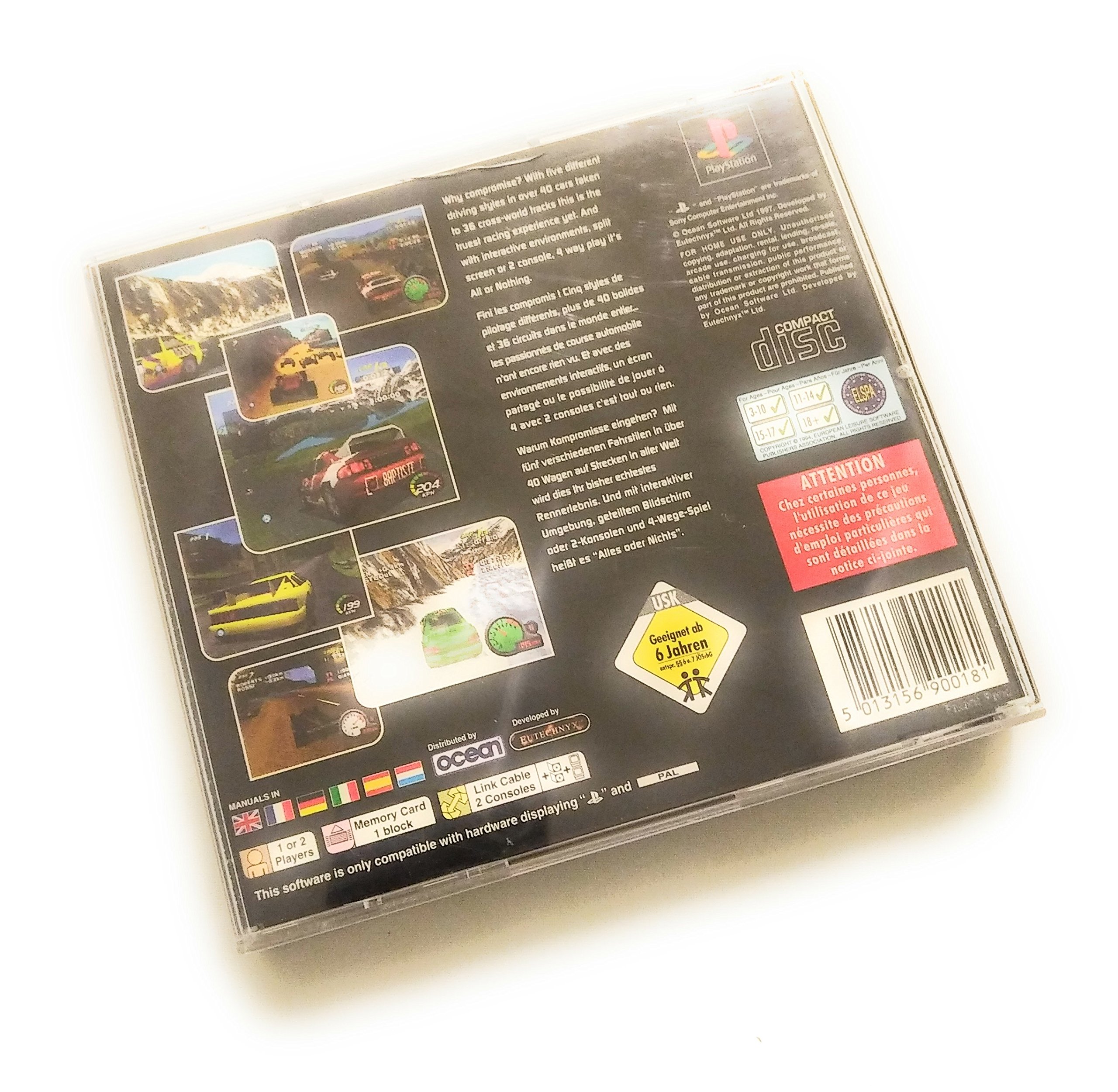 TOTAL DRIVIN (PS1 Game) Playstation B TOTAL DRIVIN (PS1 Game) Playstation B